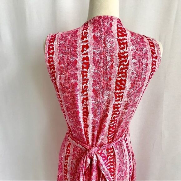 Diane Von Furstenberg Red/Pink Wrap Dress Size 2 - Picture 7 of 11